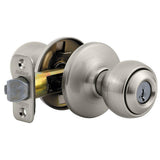 Polo Satin Nickel Entry Door Knob Featuring SmartKey Security - Super Arbor