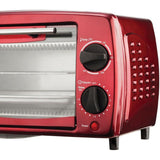 4-Slice Red Toaster Oven