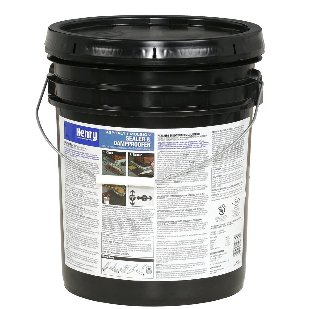 4.75 Gal. Asphalt Emulsion Sealer and Dampproofer Roof Coating - Super Arbor