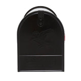 Gibraltar Mailboxes Elite Large, Steel, Post Mount Mailbox, Black, E1600B00