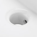 Whitehaus Collection Isabella Collection Wall-Mounted Bathroom Sink in White