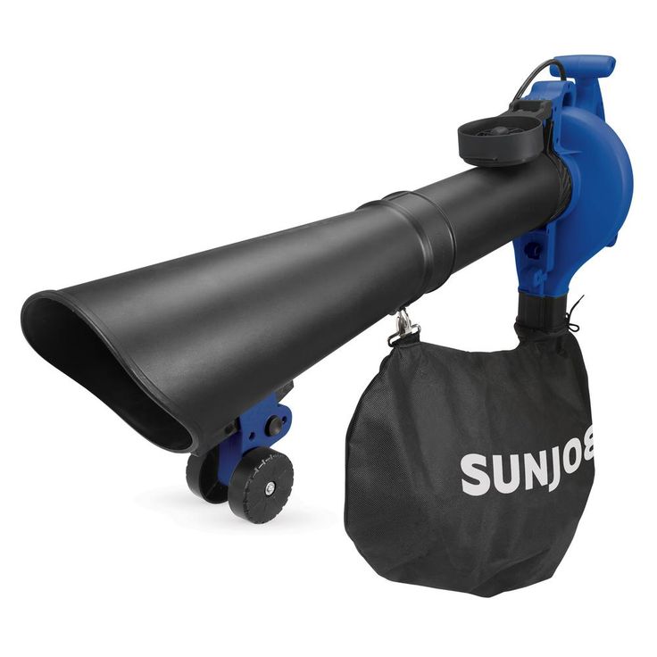 Sun Joe 250 MPH 440 CFM 14 Amp Electric Handheld Blower Vacuum and Mulcher, Blue