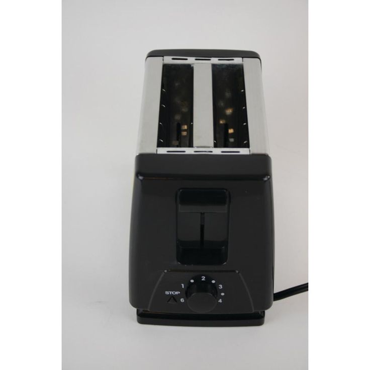 2-Slice Black Extra-Wide Slot Toaster