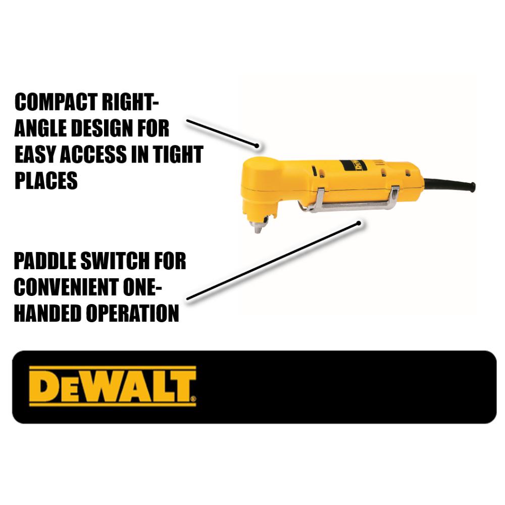 3/8 in. (10 mm) Variable Speed Reversing Right Angle Drill - Super Arbor