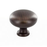 1-1/4 in. (32 mm) Brushed Nickel Contemporary Metal Cabinet Knob - Super Arbor
