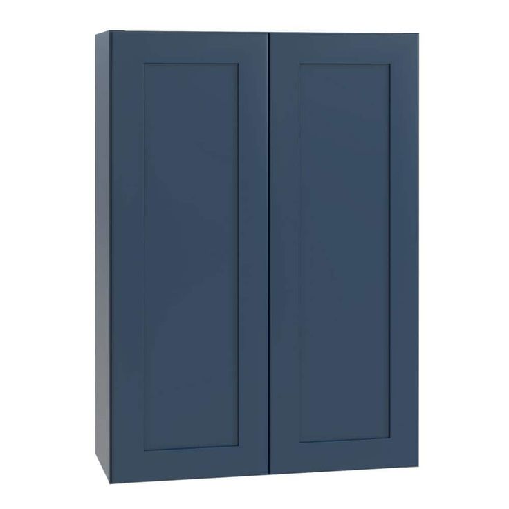 Home Decorators Collection Newport 36 in. W x 12 in. D x 42 in. H Assembled Plywood Wall Kitchen Cabinet in Mythic Blue with Soft Close