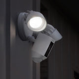 Outdoor Wi-Fi Wired Standard Surveillance Camera with Motion Activated Floodlight with Chime Pro in White (2-Pack) - Super Arbor