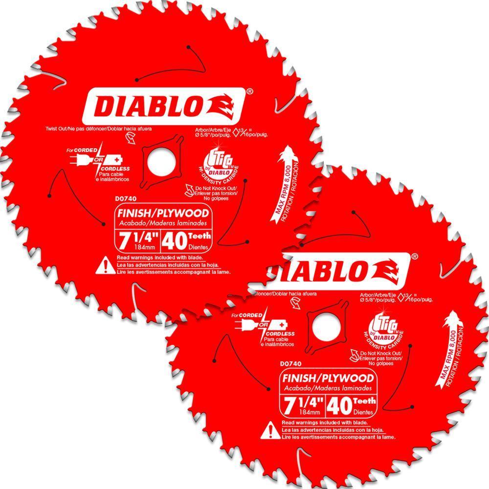 7-1/4 in. 24-Tooth Carbide Framing Circular Saw Blade Value Pack (2-Pack) - Super Arbor