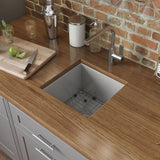 Undermount 16-Gauge Stainless Steel 13 x 15 in. Single Bowl Wet Bar Prep Kitchen Sink