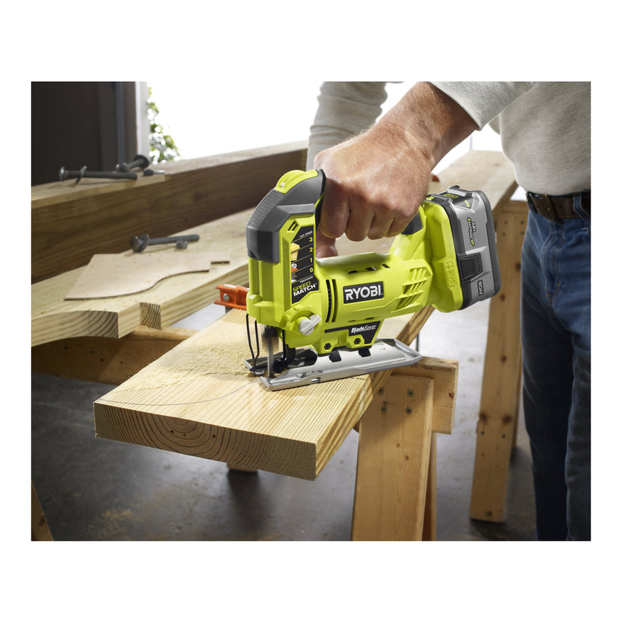 RYOBI 18V ONE+ Lithium-Ion Cordless Orbital Jig Saw (Tool Only)