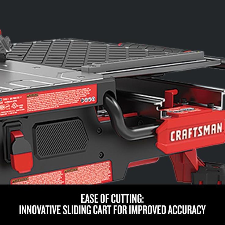 CRAFTSMAN 7-in 30-Amp Tabletop Sliding Table Tile Saw