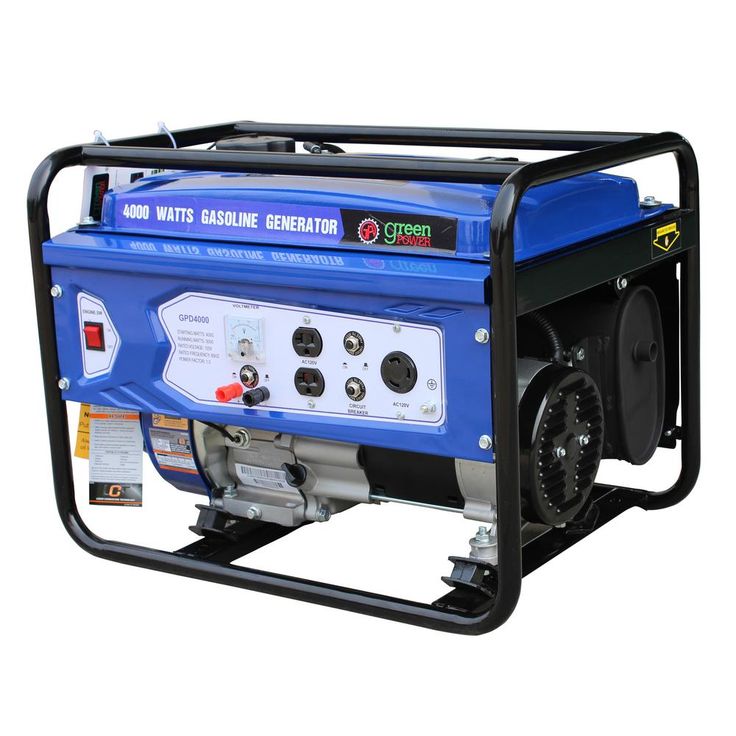Green-Power Green Power 4000/3000-Watt Gasoline Powered Recoil Start Portable Generator with 208cc 7HP LCT Engine