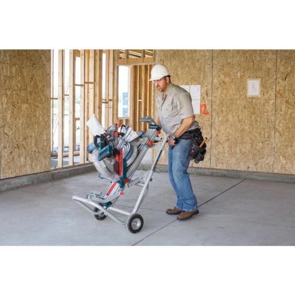 Portable Folding Gravity Rise Miter Saw Stand with Wheels - Super Arbor