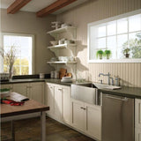 Delta Victorian Stainless 1-Handle Deck-Mount High-Arc Handle Kitchen Faucet