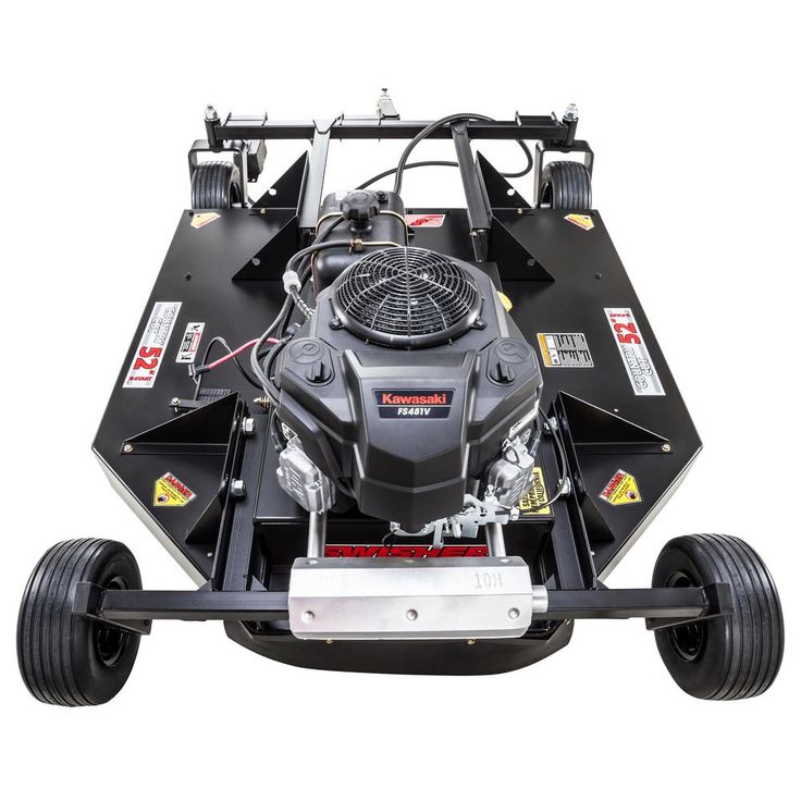 Swisher Commercial Pro 52 in. 14.5-HP Kawasaki Electric Start Pull-Behind Rough Cut Lawn Mower Trail Cutter
