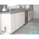 Shaker Assembled 30 in. x 84.5 in. x 24 in. Pantry Cabinet in Vanilla White - Super Arbor
