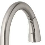 Dylan Single-Handle Pull-Down Kitchen Faucet with TurboSpray and FastMount in Stainless Steel - Super Arbor