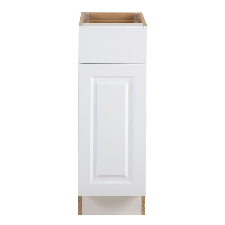 Benton Assembled 12x34.5x24.5 in. Base Cabinet with Soft Close Full Extension Drawer in White - Super Arbor