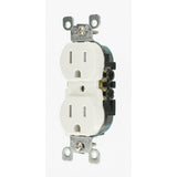 15 Amp Weather and Tamper Resistant Duplex Outlet, White - Super Arbor