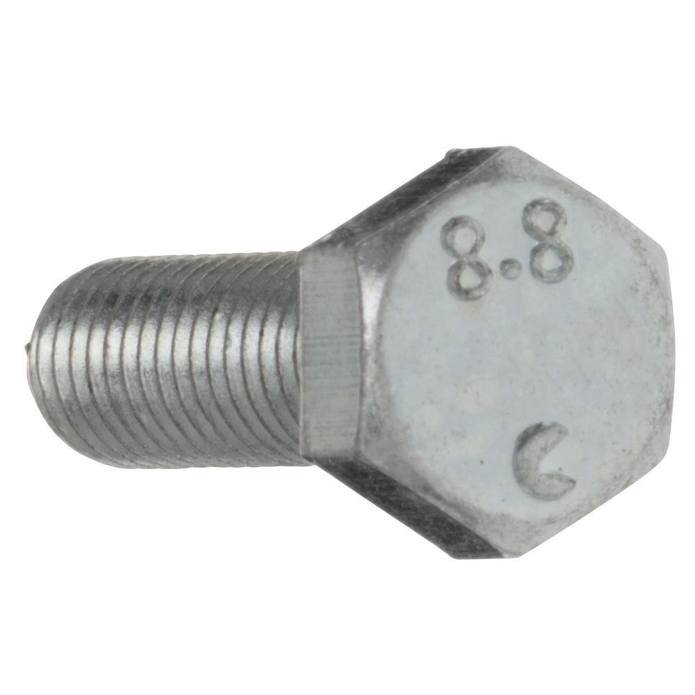 8 mm-1.25 x 25 mm Zinc-Plated Metric Hex Bolt - Super Arbor