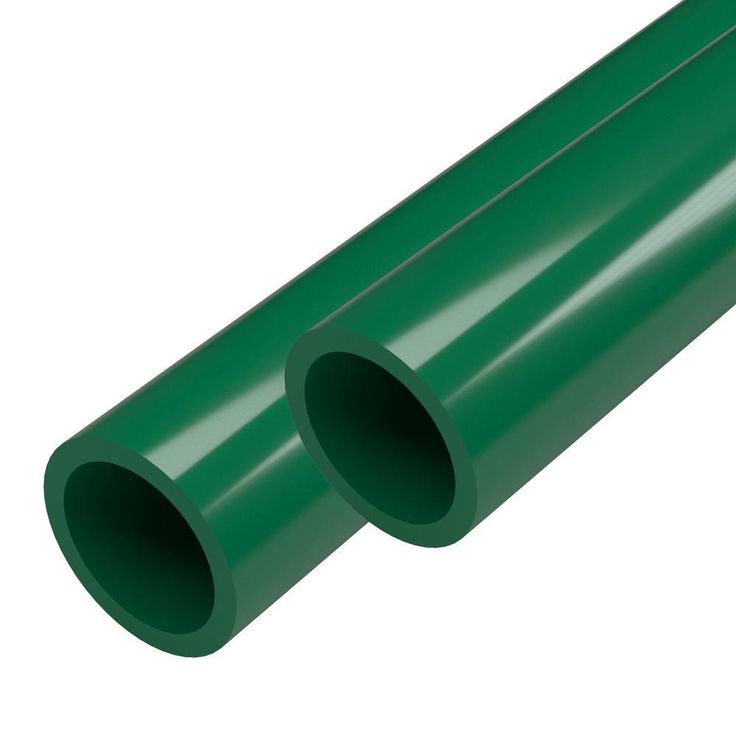 1 in. x 5 ft. Green Furniture Grade Schedule 40 PVC Pipe (2-Pack)