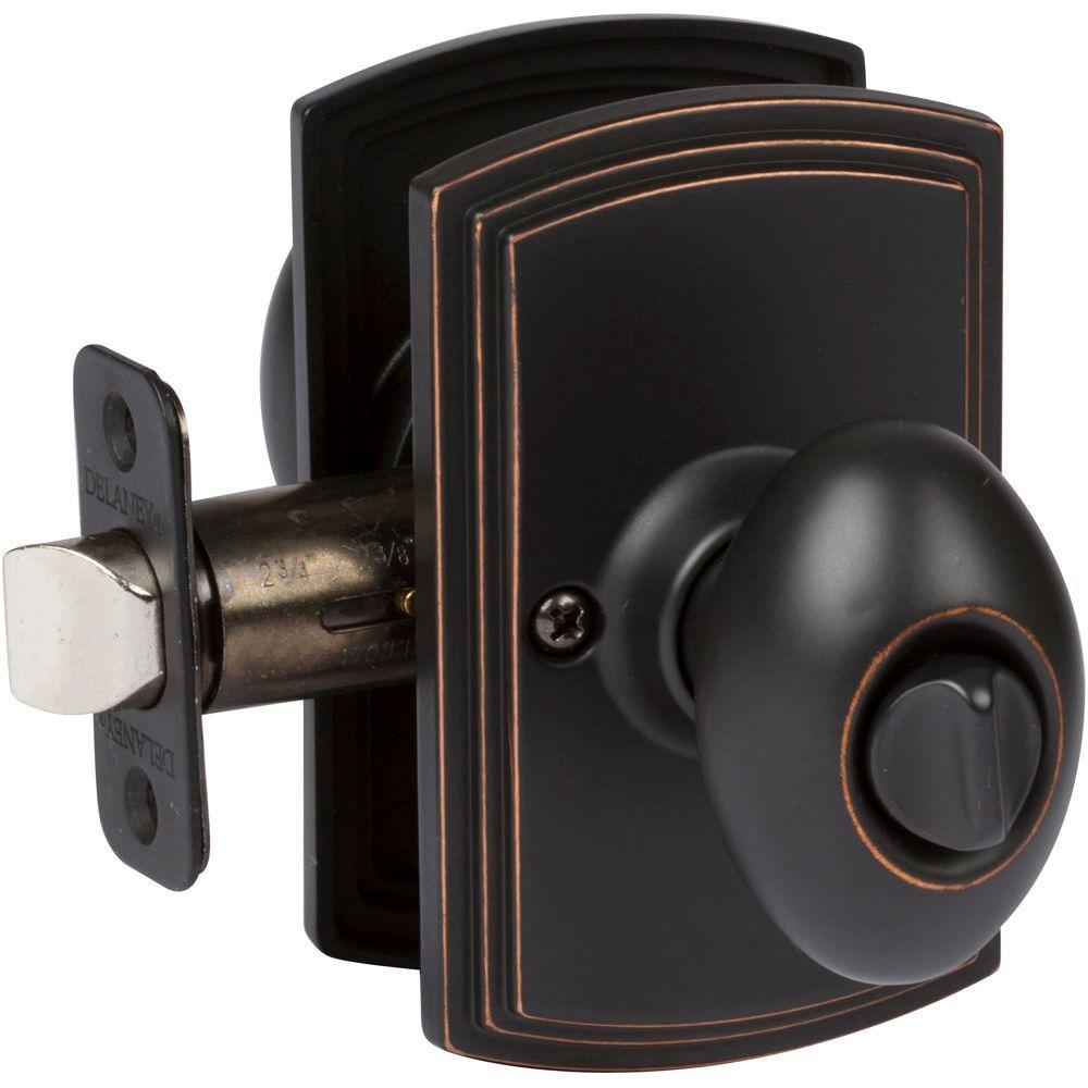 Italian Collection Canova Black Bed/Bath Door Knob - Super Arbor