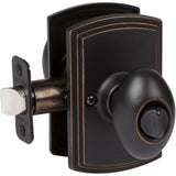 Italian Collection Canova Black Bed/Bath Door Knob - Super Arbor
