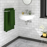 Barclay Products Compact 500 Wall-Hung Bathroom Sink in White