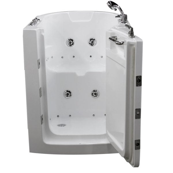 Universal Tubs HD Series 38 in. Right-Swinging Door Walk-In Whirlpool and Air Bath Tub, White