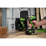 24-Volt Cordless Battery Brushless Impact Driver, 2 Batteries and Charger Included ID24L1520 - Super Arbor