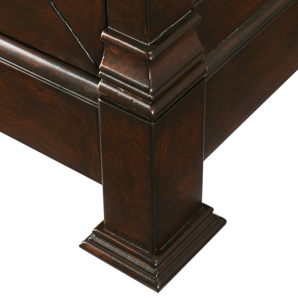 Andover 18 in. W x 65 in. H x 16 in. D Bathroom Linen Storage Tower Cabinet in Dark Cherry