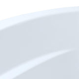 Sunward 5 ft. Reversible Drain Acrylic Soaking Tub in White - Super Arbor