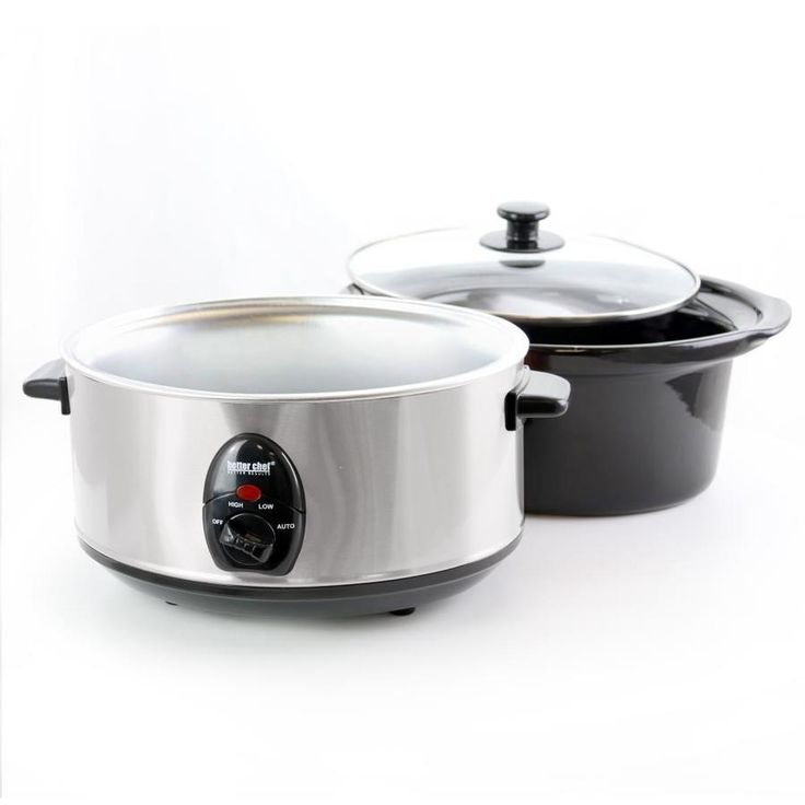 Better Chef 3.7-Quart Black Oval Slow Cooker