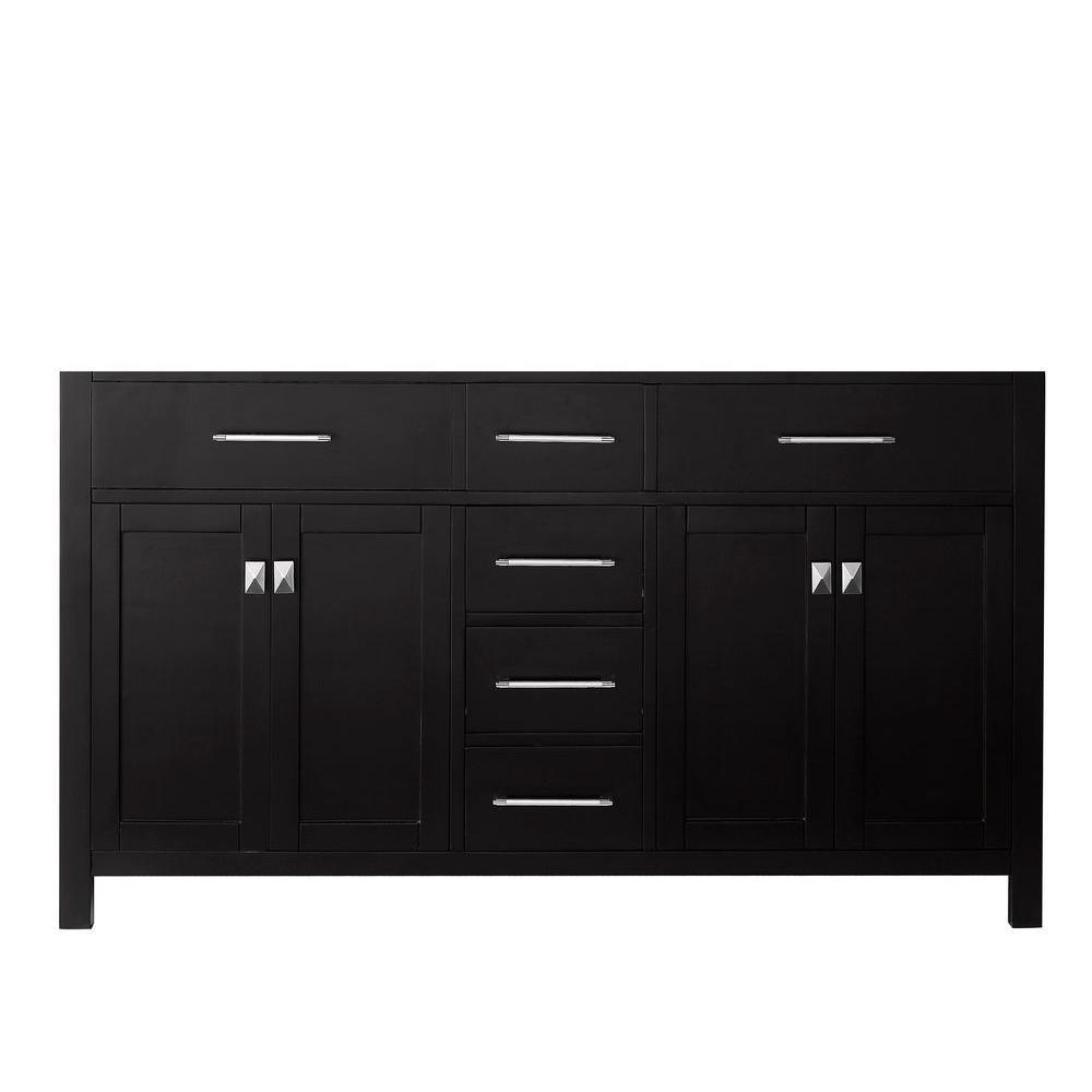 Caroline 72 in. W Bath Vanity Cabinet Only in Cashmere Gray - Super Arbor