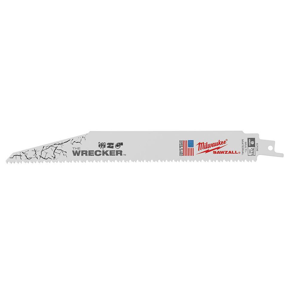 9 in. 7/11 Teeth per in. WRECKER Demolition Mutli-Material Cutting SAWZALL Reciprocating Saw Blades (5 Pack) - Super Arbor