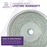 Cadence Series Vessel Sink in Decor White - Super Arbor
