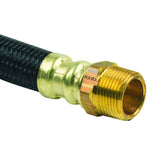 3/4 in. MIP x 5/8 in. O.D. Compression x 18 in. Polymer Braided Water Heater Connector (0.57 in. I.D.) - Super Arbor