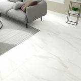 Home Decorators Collection Kolasus White Polished Porcelain Tile 12x24