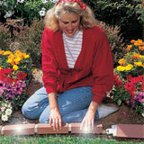 Argee 20 ft. Decorative Plastic Brick Edging with 4 Solar Lighted Bricks