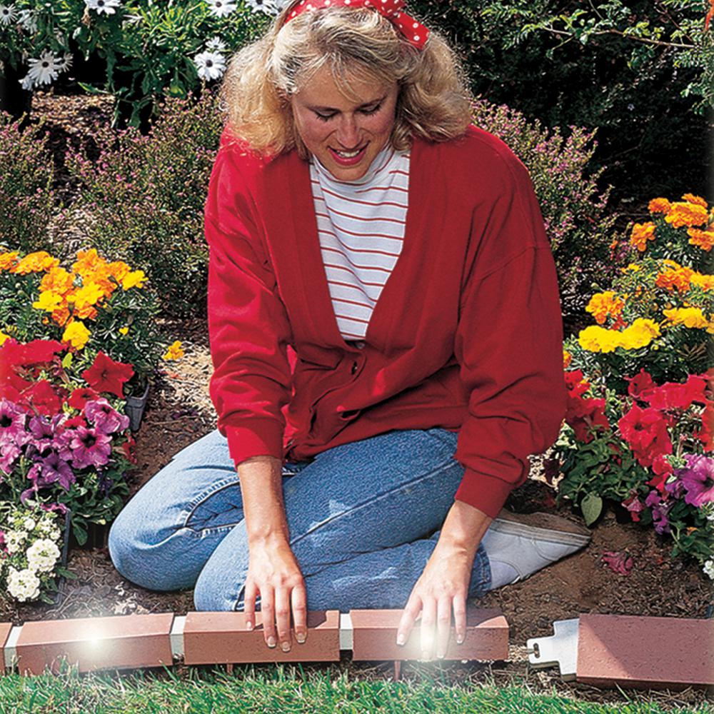 Argee 25 ft. Decorative Plastic Brick Edging - Super Arbor