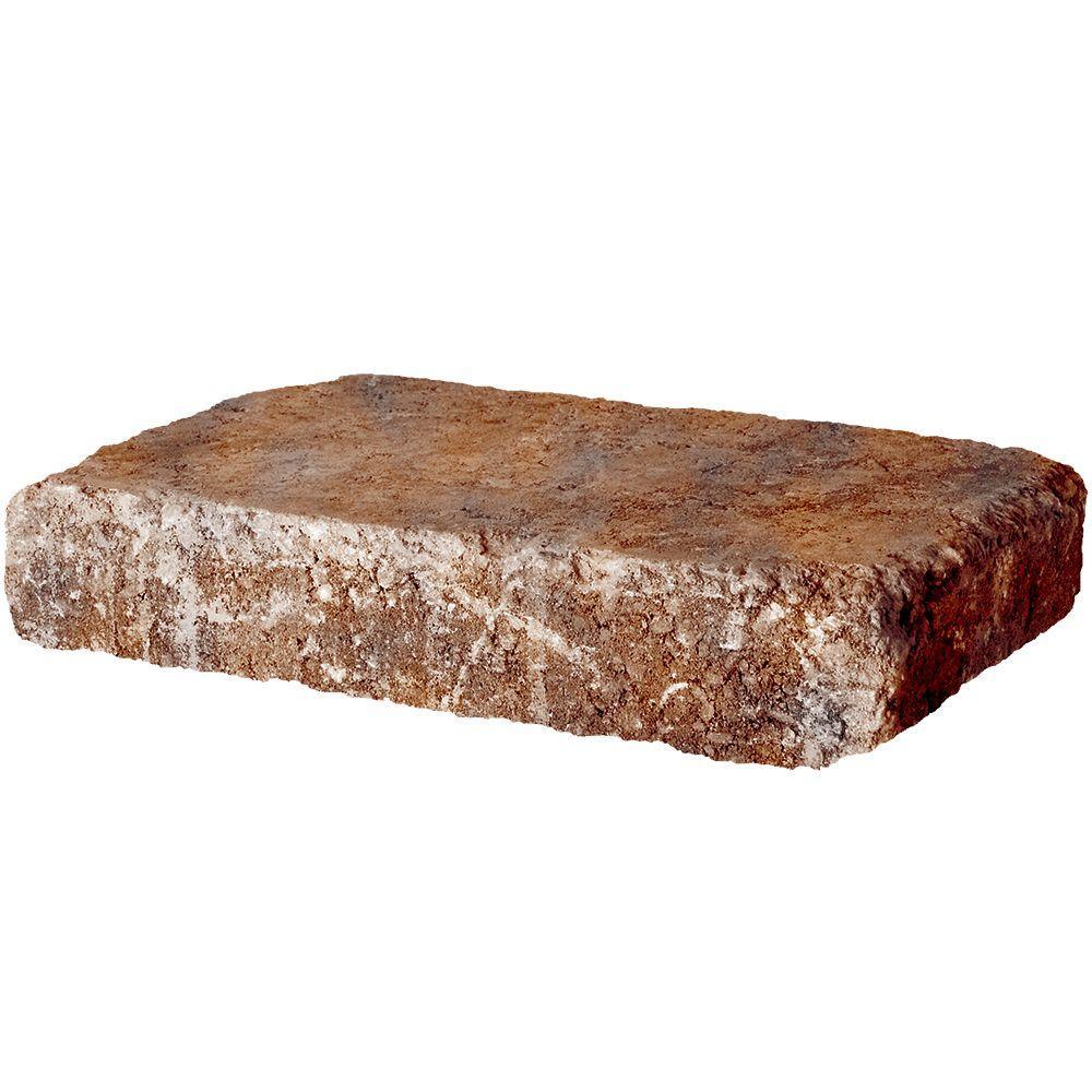 RumbleStone Rec 10.5 in. x 7 in. x 1.75 in. Cafe Concrete Paver - Super Arbor