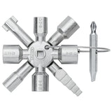 KNIPEX TwinKey Universal Control Cabinet Key, 3.6 in (92 mm)