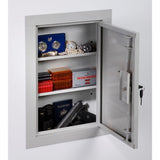 Mid-Sized In Wall Key Lock Security Cabinet, Beige - Super Arbor