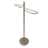 Allied Brass Matte Gray Freestanding Towel Rack