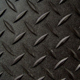 Diamond Deck 5 ft. x 7.5 ft. Black Textured PVC Motorcycle Mat