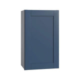 Home Decorators Collection Washington Vessel Blue Plywood Shaker Assembled Wall Kitchen Cabinet Soft Close Left 21 in W x 12 in D x 30 in H
