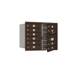 3700 Horizontal Series 10-Compartment Recessed Mount Mailbox - Super Arbor