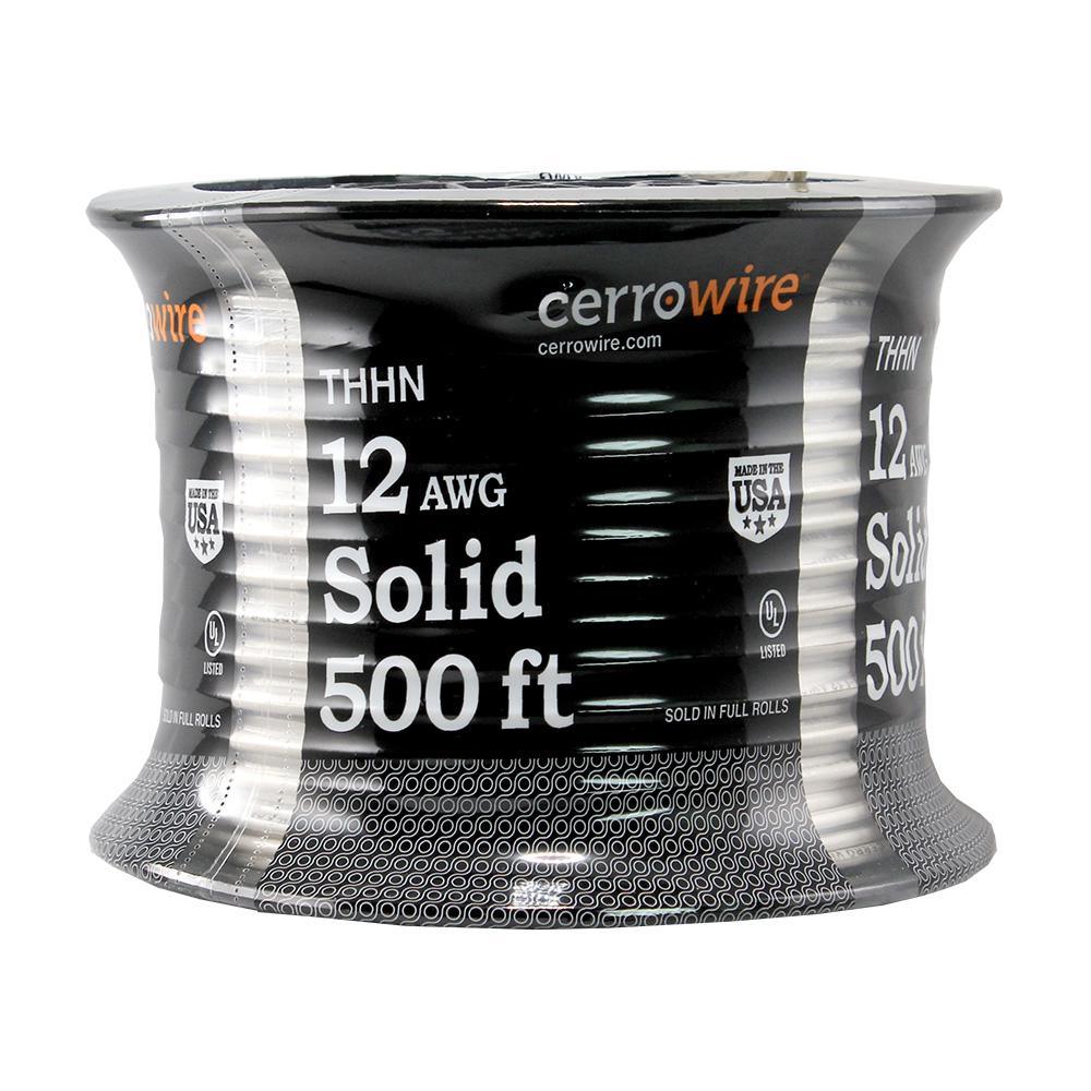 500 ft. 12/1 Green Solid THHN Wire - Super Arbor