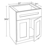Home Decorators Collection Newport 27 in. W x 21 in. D x 34.5 in. H Assembled Plywood Sink Base Bath Cabinet in Cinnamon with Soft Close