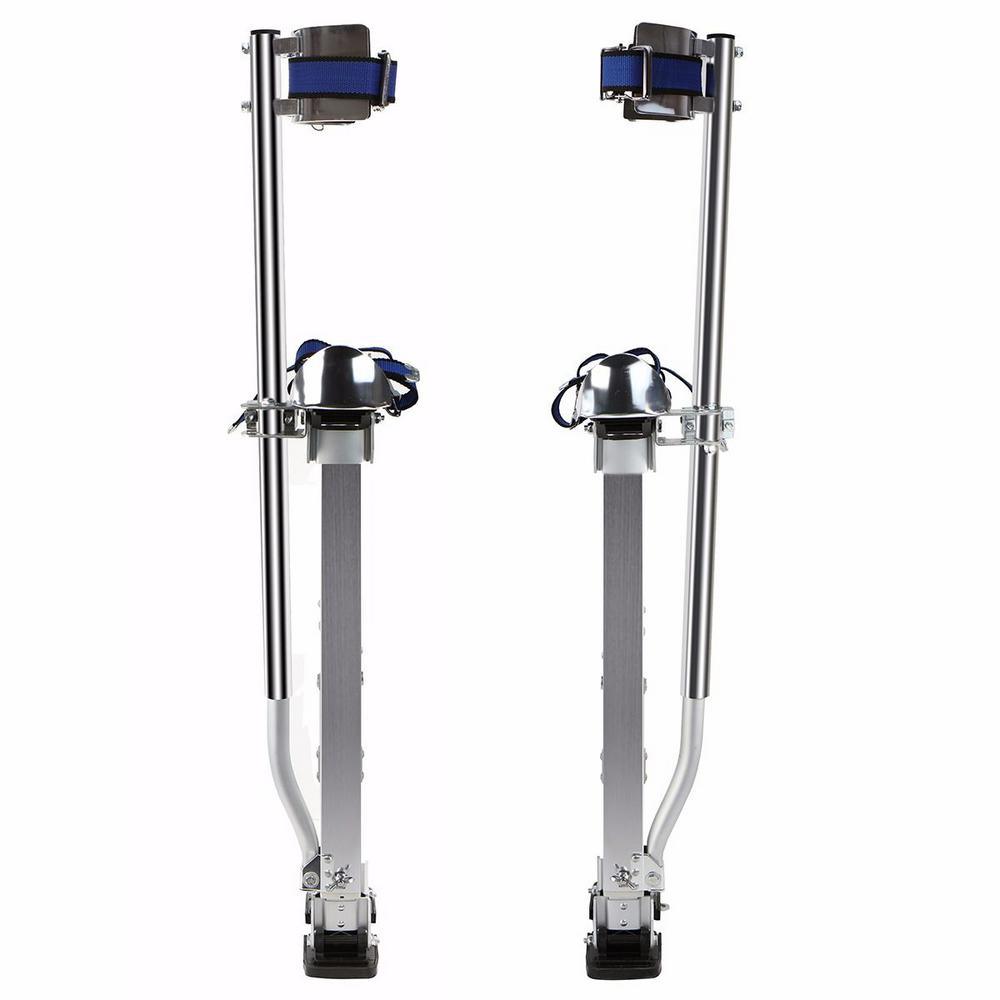 24 in. H to 40 in. H Adjustable Drywall Painters Walking Stilts Taping Finishing Tools - Super Arbor